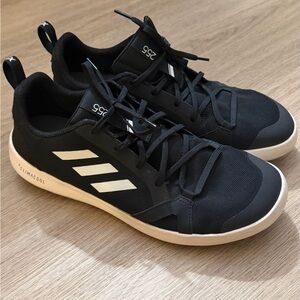 Adidas Climacool Black Sneakers with White Stripes